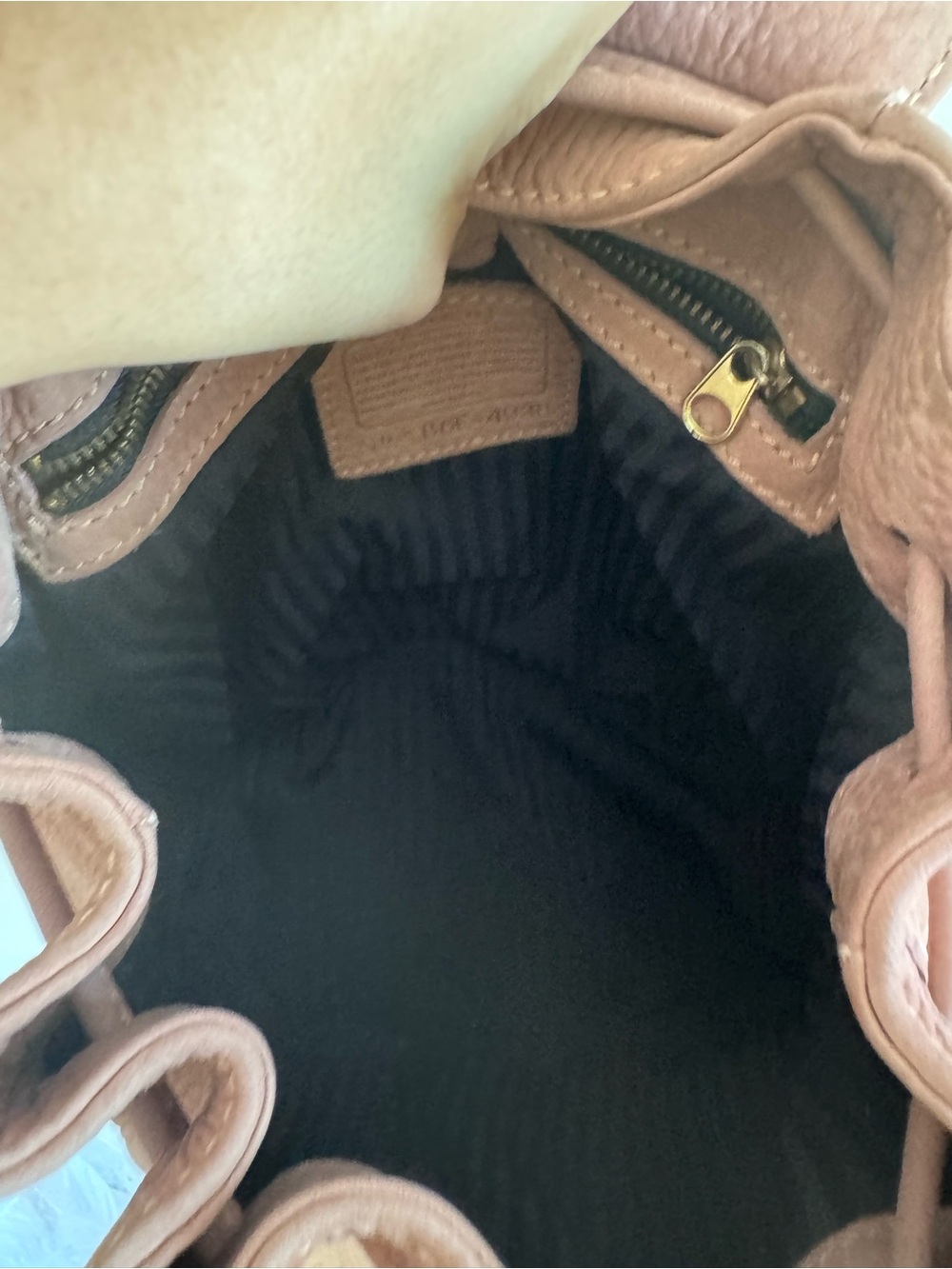 Vintage Coach Nubuc Sonoma Small Backpack (4938) in Rose Pink - Picture 14 of 16